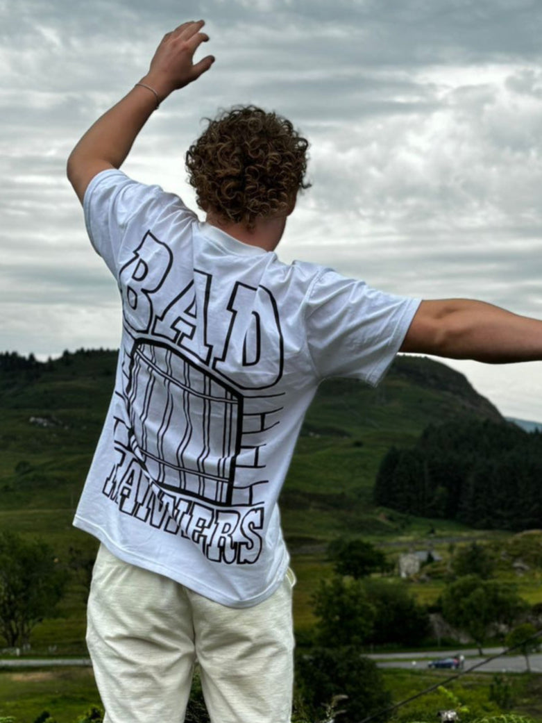 'Bad Manners' White Oversized T