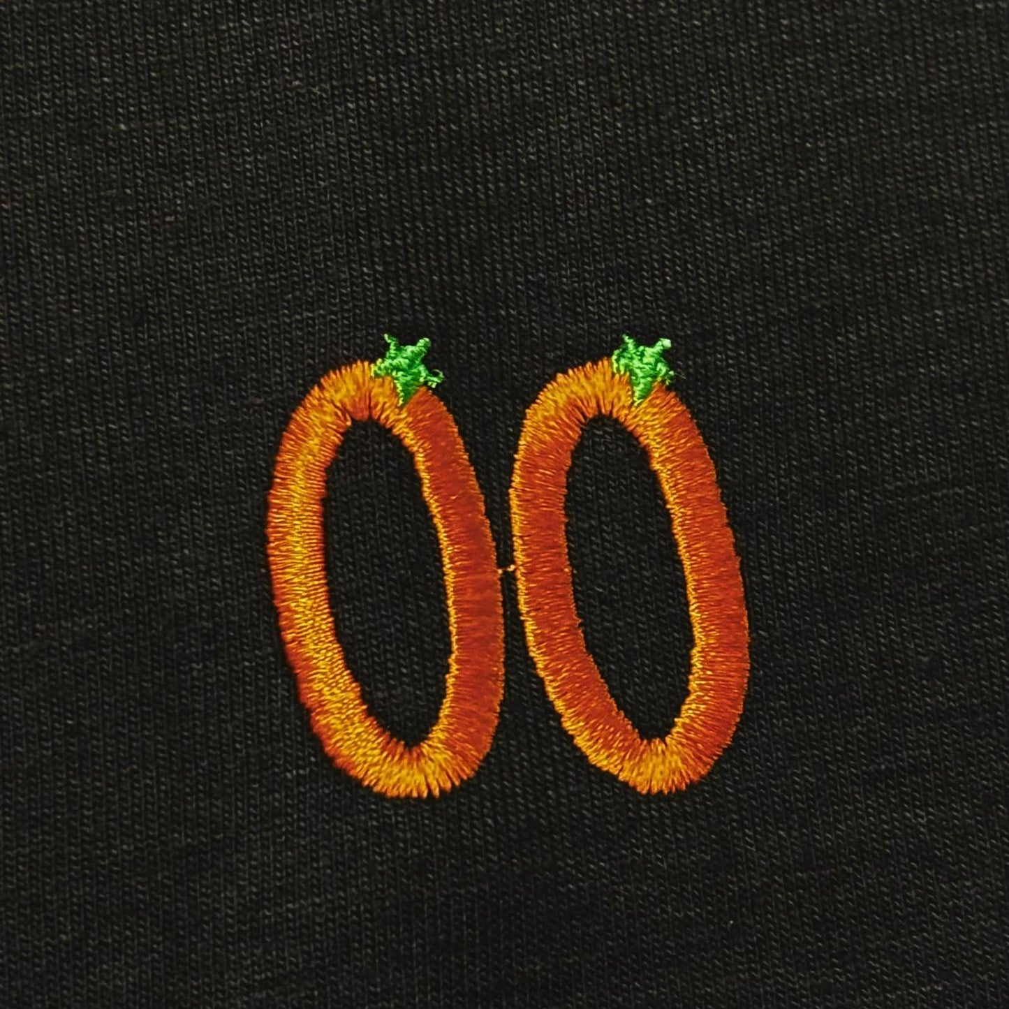 Black "Optic Orange" Back-print T